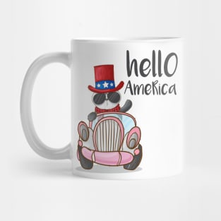 Panda Hello America Mug